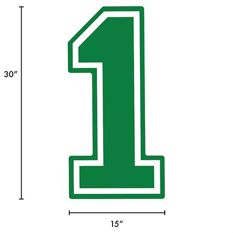 festive green collegiate number  plastic yard sign  party city