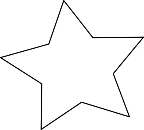 large star template printable clipart