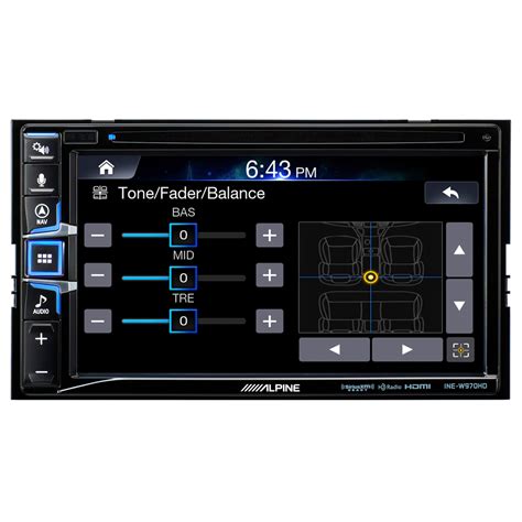 alpine ine whd  double din dvd receiver  navigation
