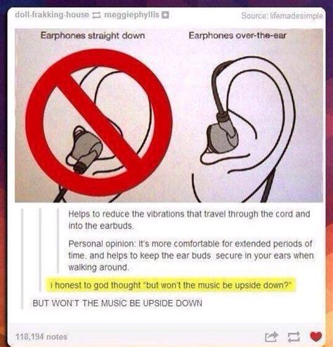 correct   wear  earbud tumblr funny funny funny memes