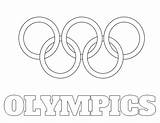 Olympic Rings Coloring Logo Pages Drawing Printable Sheet Print Getdrawings sketch template