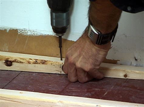 level  basement floor  wood openbasement