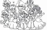 Mario Coloring Pages Luigi Super Bowser Smash Bros Peach Toad Daisy Color Print Characters Printable Library Clipart Getcolorings Clip Popular sketch template