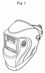 Welding Helmet Drawing Welder Mask Google Vector Search Sketch Tattoo Template Patents Skull Coloring Designs Pages Helmets Templates Tig Pasta sketch template