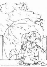 Rainy Coloring Pages Drawing Adults Weather Kids Getdrawings sketch template