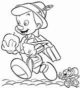 Pinocchio Pinocho Colorear Pinokkio Grillo Dirige Lecole Vers Pagine Scuola Gatto Kleurplaten Lucignolo Trama Mento Stampare Cartoni Animati Geppetto Sins sketch template