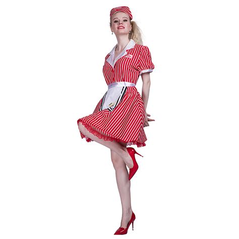 party fancy dress women french sexy female waiter waitress costume for