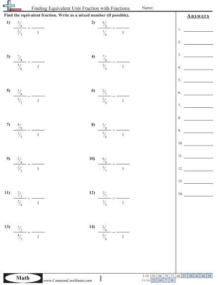 ratio worksheets  commoncoresheets