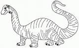 Coloring Brontosaurus Pages Popular Coloringhome sketch template