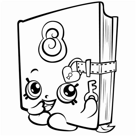 drawing book  unique  coloring pages  girls shopkins