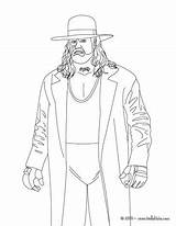 Undertaker Coloring Wrestler Hellokids Luchador Ausmalen Lutador Estadunidense Luchadores Drucken Farben Línea sketch template