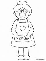 Grandma Coloring Pages Printable Birthday Happy Color Granny Grand Kids Colorings Getcolorings Print Recommended sketch template