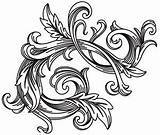 Baroque Flourish Designs Urban Threads Awesome Embroidery Hand Unique Fillagree Choose Board Graphic sketch template