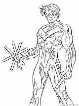 Nightwing Coloring Justice Pages Young Printable Superheroes Coloring4free Arkham Knight City Color Kids Getcolorings Drawing Print Colorings Supercoloring Related Posts sketch template