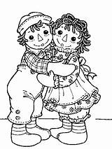 Raggedy Ann Andy Coloring Pages Kids Book Doll Adult Clip Printable Quilt Embroidery Cartoon Color Patterns Carolers Christmas Choose Board sketch template