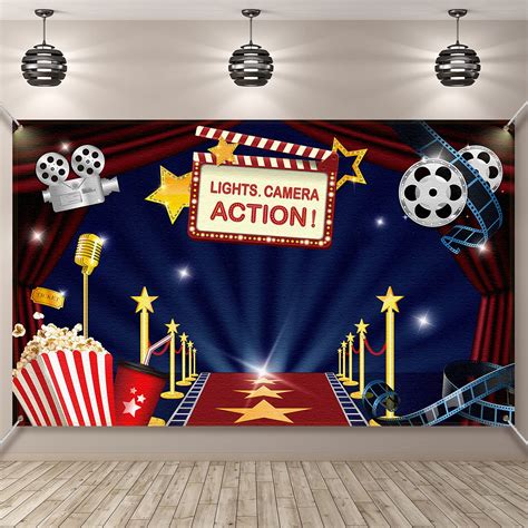 buy hollywood  theme party decorations supplies large fabric