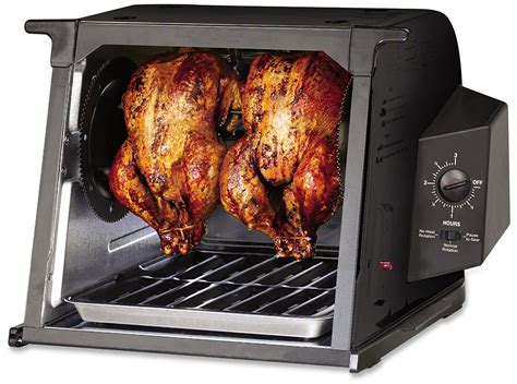 kitchen tech showtime rotisserie oven brings restaurant quality chicken  roasts home