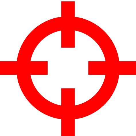 red crosshairs clipart