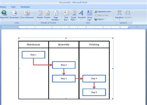 embed  excel flowchart  microsoft word breezetree