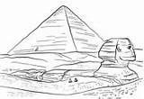 Giza Pyramid sketch template