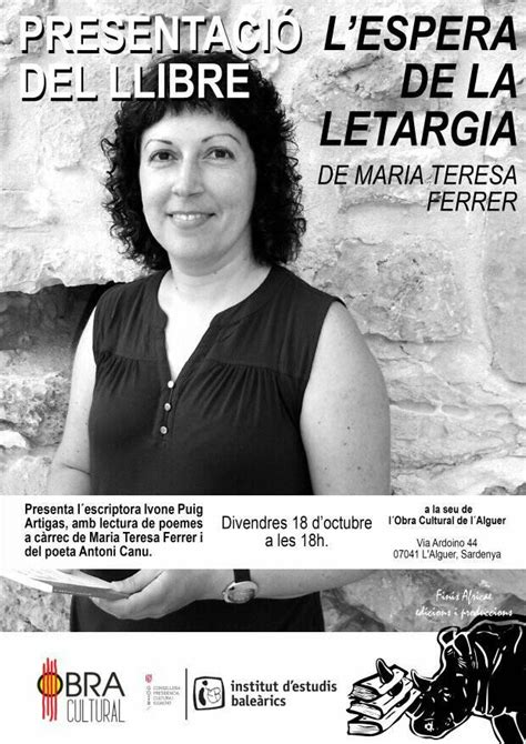 “l’espera De La Letargia” De Maria Teresa Ferrer Obra Cultural De L