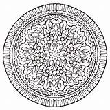 Mandala Mandalas Coloring Flowers Vintage Pages Style Adults Color Print Intricate Kids Difficult Plant Adult Very Originality Lot Marry Often sketch template