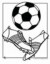 Football Coloring Pages Ball Printable Color Soccer Print Getcolorings sketch template