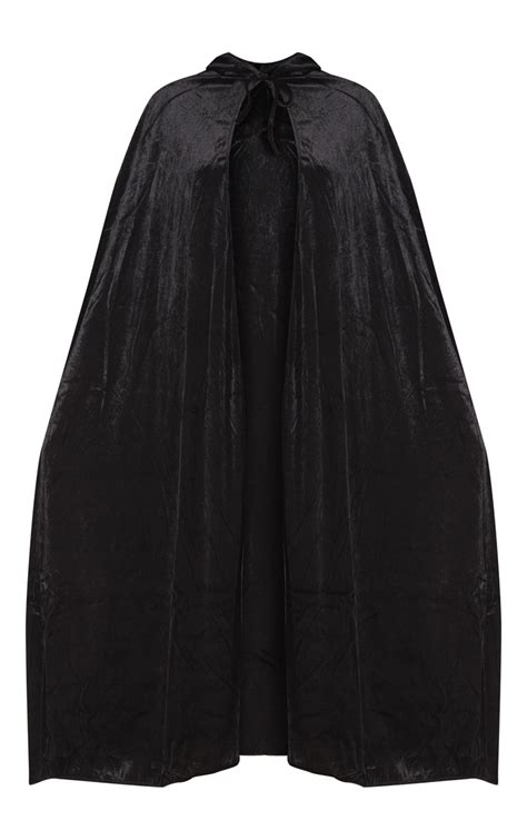 hood black velvet cape fancy dress prettylittlething ksa