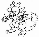 Magmar Kolorowanki Kolorowanka Pokémon Coloriages Morningkids sketch template