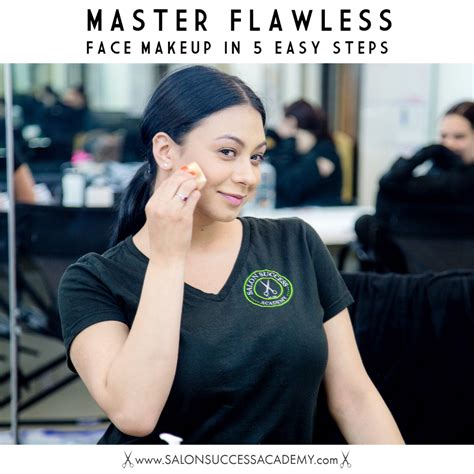 master flawless face makeup   easy steps salon success academy