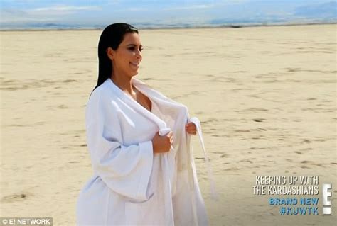kim kardashian s nude photoshoot on keeping up with the kardashians daily mail online