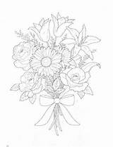 Flores Ramos Boeketten Colorat Flori Bouquets Boeket Bloemen Drawing Planse Ausmalbilder Colouring Stemmen sketch template