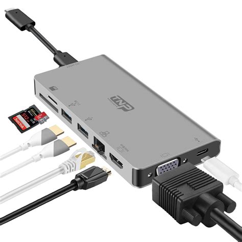usb  hub multi port adapter  pd fast charging  hdmi vga usb  ethernet ebay