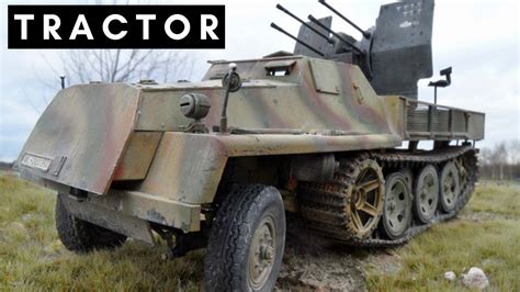 heavy tractor   german army schwerer wehrmachtschlepper youtube