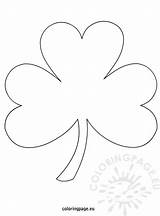 Shamrock Coloring Template Printable Outline Print Pages Drawing Colouring Templates Clover Color Patrick Leaf Getdrawings Shape Drawings Getcolorings sketch template
