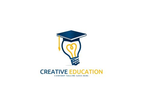 creative education logo design template uplabs
