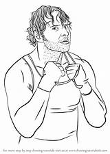 Dean Ambrose Draw Drawing Wrestlers Step Wrestler Learn Getdrawings sketch template