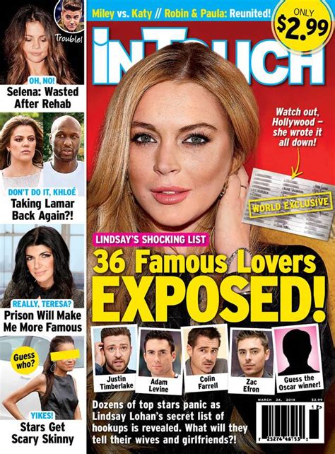 This List Allegedly Reveals Every Famous Man Lindsay Lohan