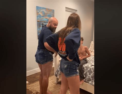 dad teases daughter for short shorts 1067 pure country