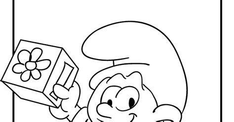 picture smurf coloring page