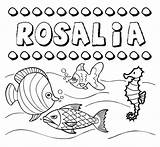Rosalia Colorear Nombres sketch template