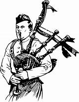 Bagpipes Clip sketch template