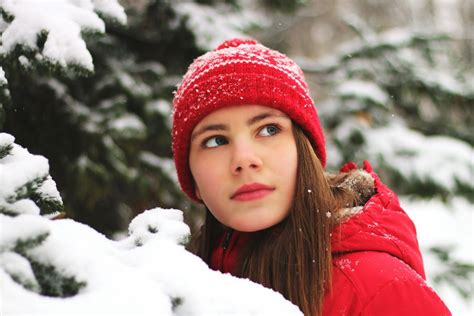 girl  winter snow royalty  stock photo  image