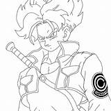 Trunks Coloring Pages Dbz Future Dragon Ball Ssj Color Clipart Gohan Printable Lineart Sketch Swim Deviantart Trending Days Last Library sketch template