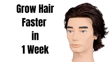 how to grow hair faster in one week tutorial thesalonguy youtube