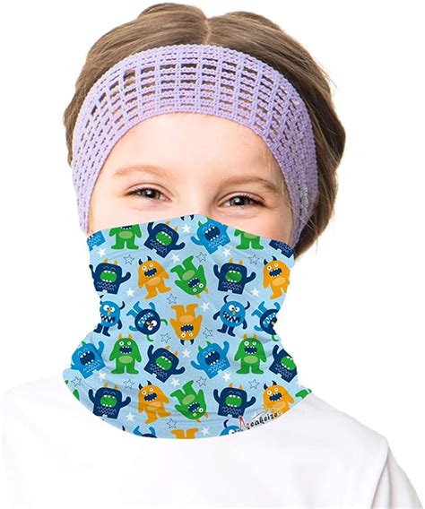 meakeize kids full coverage tube face mask  neck gaiters perfect