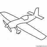 Airplane Coloring Plane Drawing Simple Kids Sketch Easy Propeller Transportation War Basic Airplanes Military Line Drawings Pages Clipart Draw Color sketch template