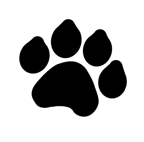dog paw prints pictures clipart