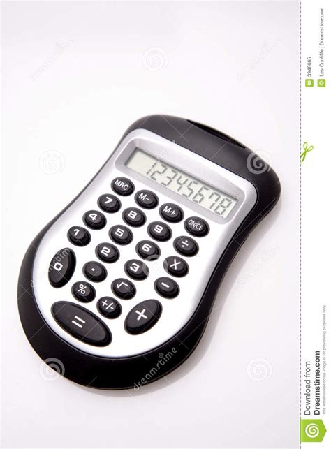 calculator stock afbeelding image  technologie onderwijs