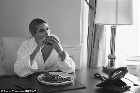 hailey baldwin poses on loo for inprint magazine cover daily mail online